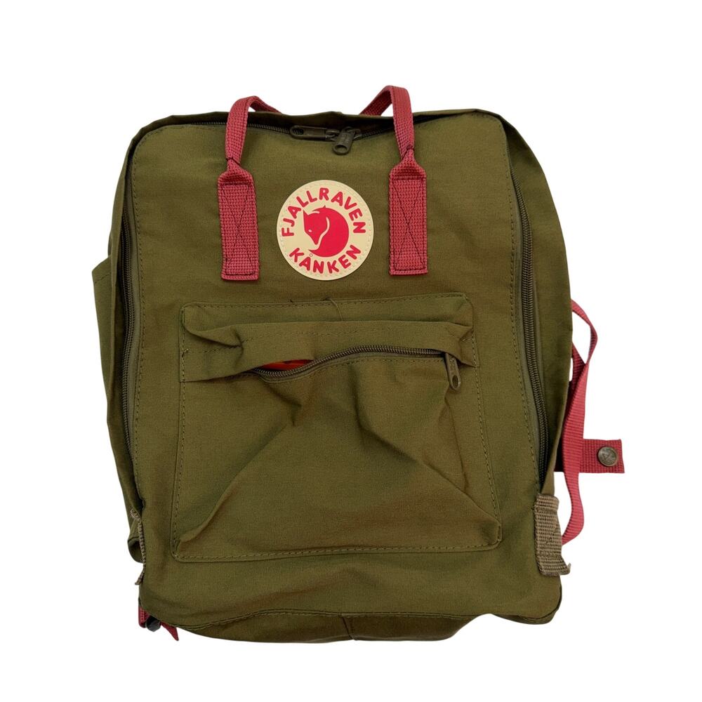 Fjallraven Kanken Backpack Foliage Green & Peach Sand